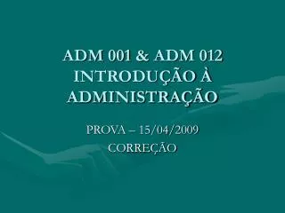 adm 001 adm 012 introdu o administra o