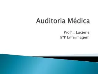 auditoria m dica