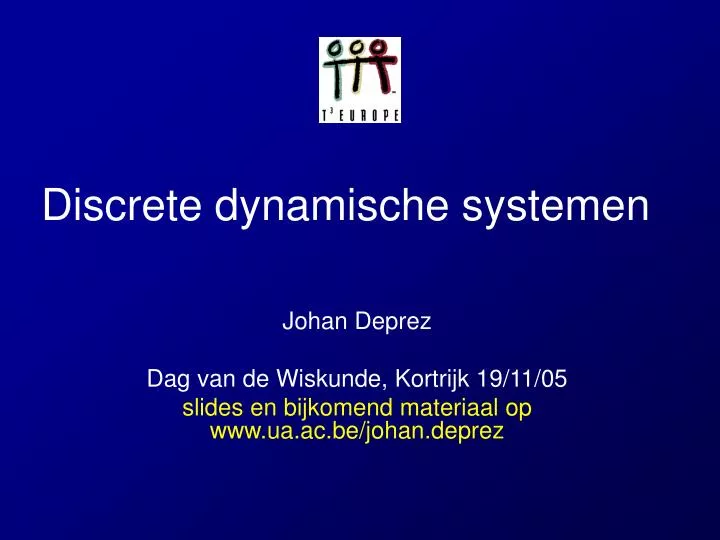 discrete dynamische systemen