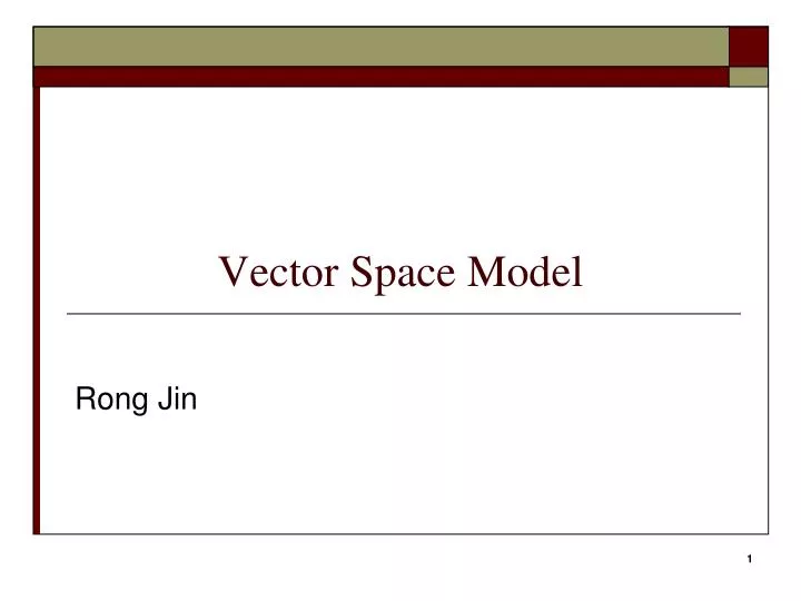 vector space model