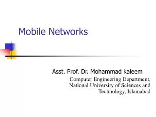 Mobile Networks