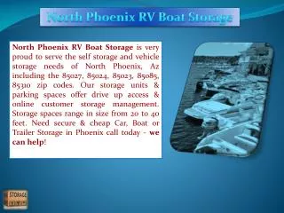 Phoenix RV storage
