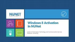 windows 8 activation in nunet