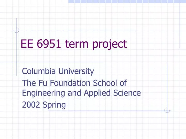ee 6951 term project