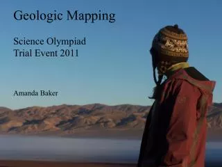 Geologic Mapping Science Olympiad Trial Event 2011