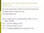 Regression with a Binary Dependent Variable (SW Ch. 9) - slide 1