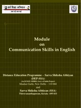 Distance Education Programme – Sarva Shiksha Abhiyan (DEP-SSA)