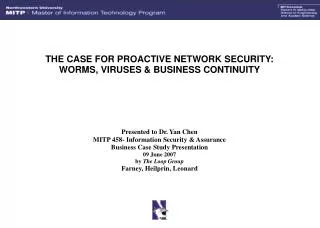 2001: THE END OF REACTIVE NETWORK SECURITY