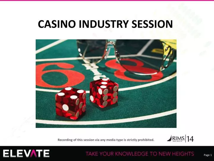 casino industry session
