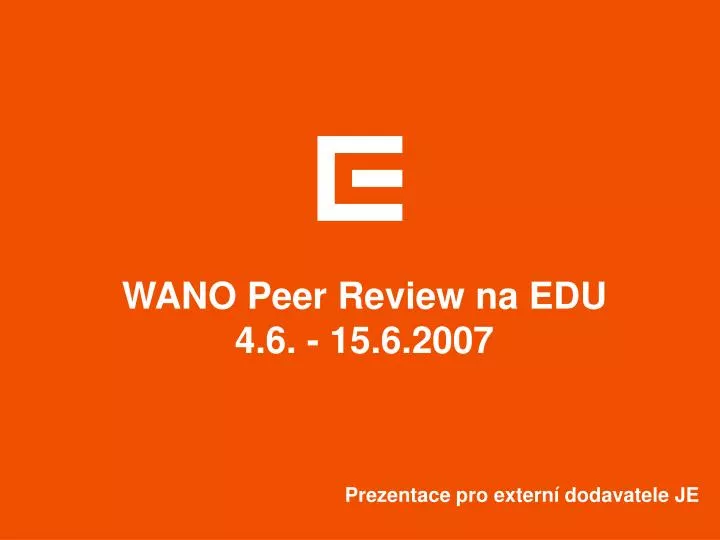wano peer review na edu 4 6 15 6 2007