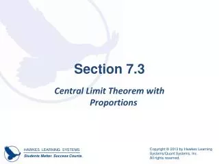 Section 7.3