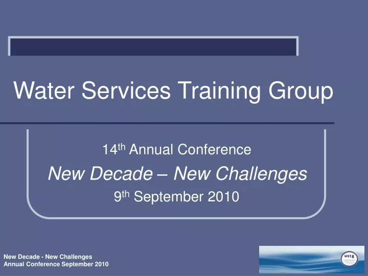 water services training group