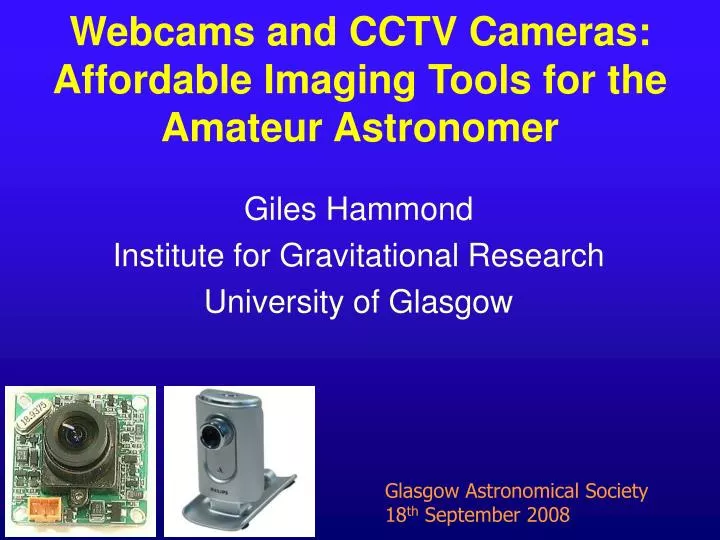 giles hammond institute for gravitational research university of glasgow