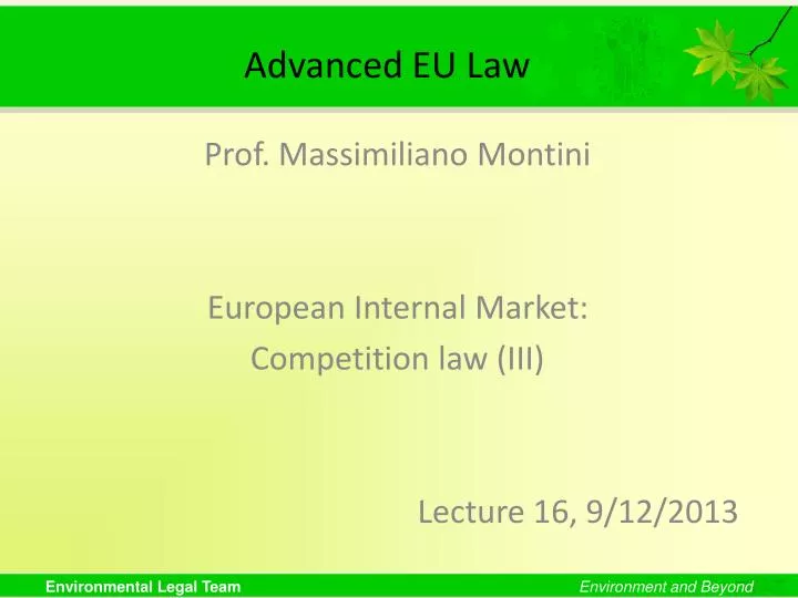 advanced eu law