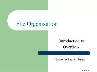 file organization