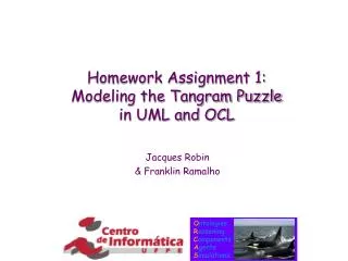 Homework Assignment 1: Modeling the Tangram Puzzle in UML and OCL