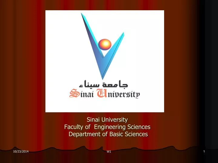 sinai university faculty of engineering sciences department of basic sciences