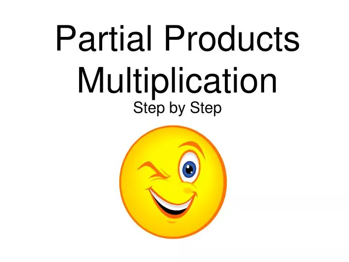 partial products multiplication