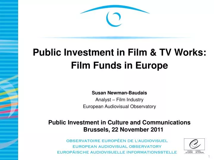 public investment in film tv works film funds in europe