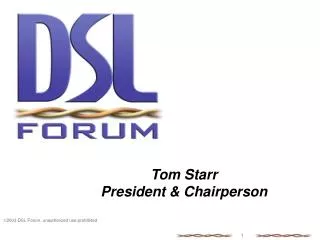 Tom Starr President &amp; Chairperson