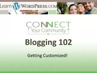 Blogging 102