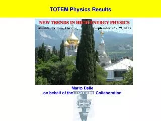 TOTEM Physics Results
