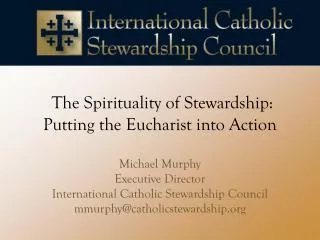 The Spirituality of Stewardship: