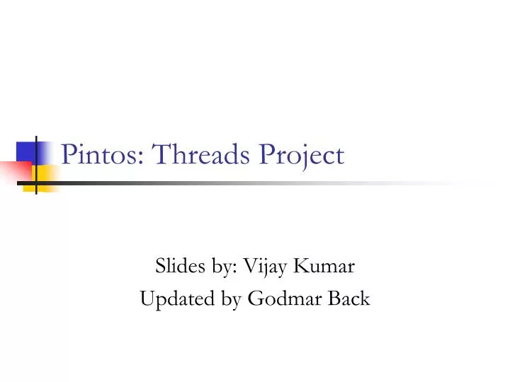 pintos threads project