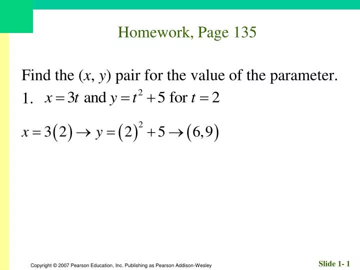 homework page 135