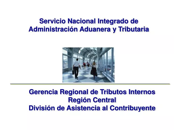 servicio nacional integrado de administraci n aduanera y tributaria