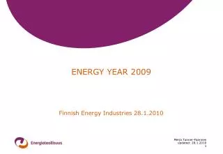 ENERGY YEAR 2009