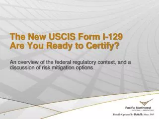 The New USCIS Form I-129 Are You Ready to Certify?