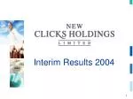Interim Results 2004 - slide 1
