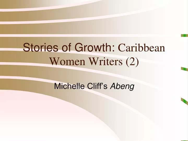 stories of growth caribbean women writers 2