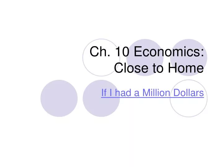 ch 10 economics close to home