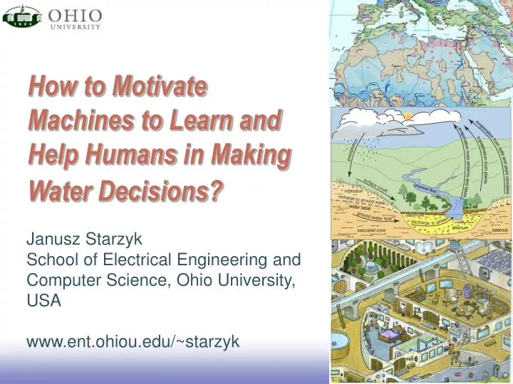 how to motivate machines to learn and help humans in making water decisions