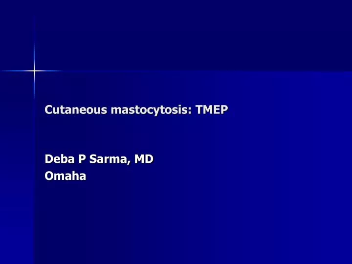 cutaneous mastocytosis tmep