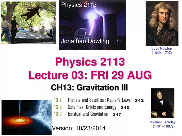 physics 2113 lecture 03 fri 29 aug