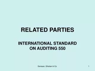 RELATED PARTIES