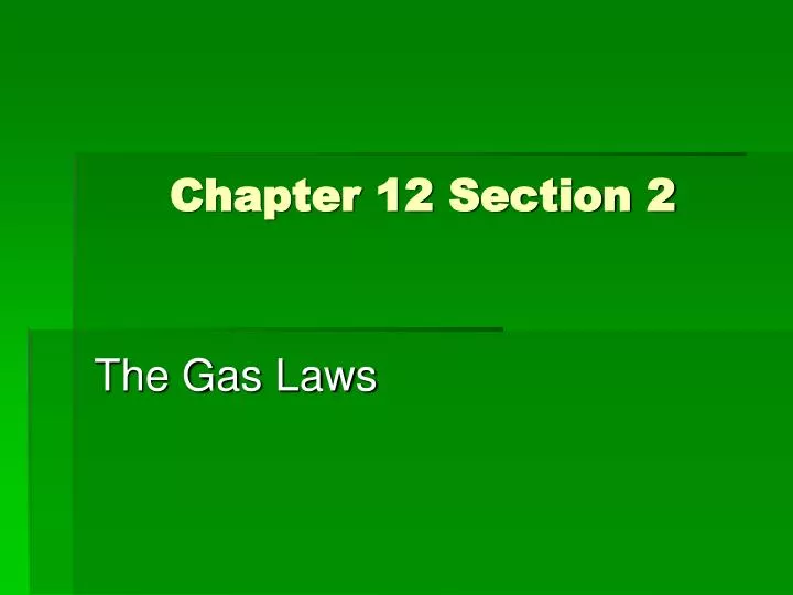 chapter 12 section 2