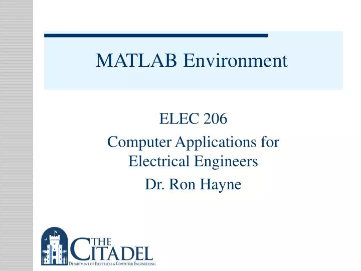 matlab environment