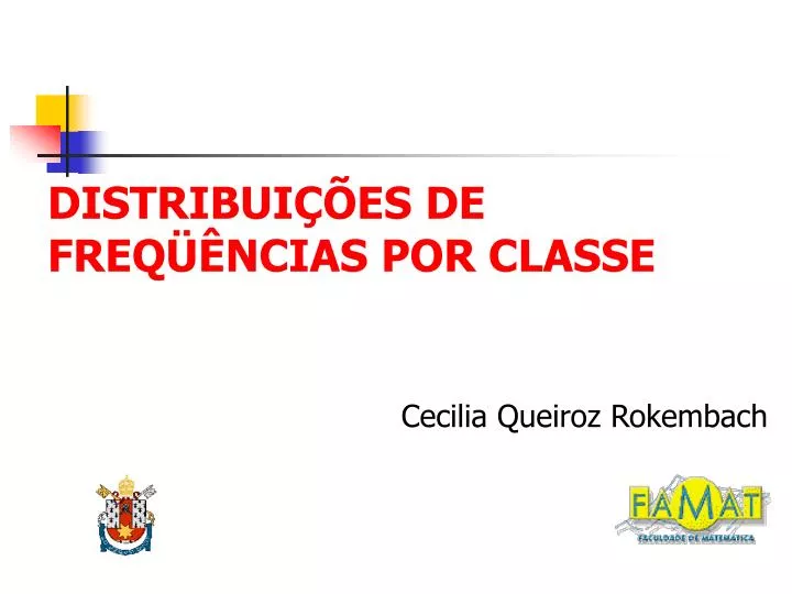 distribui es de freq ncias por classe