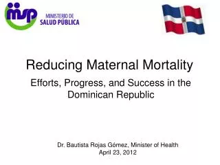 Reducing Maternal Mortality