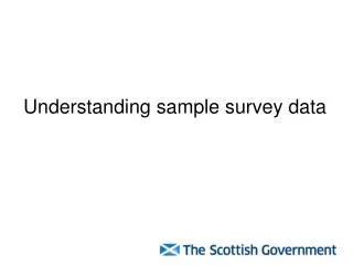 Understanding sample survey data