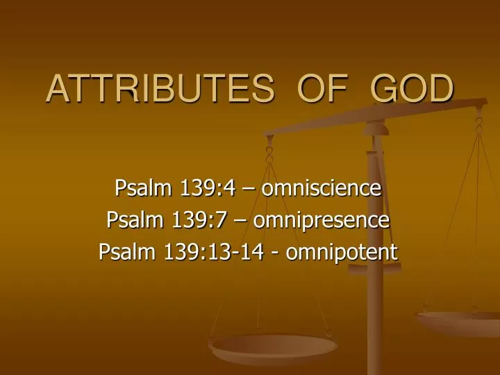 attributes of god