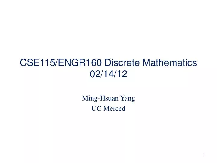 cse115 engr160 discrete mathematics 02 14 12