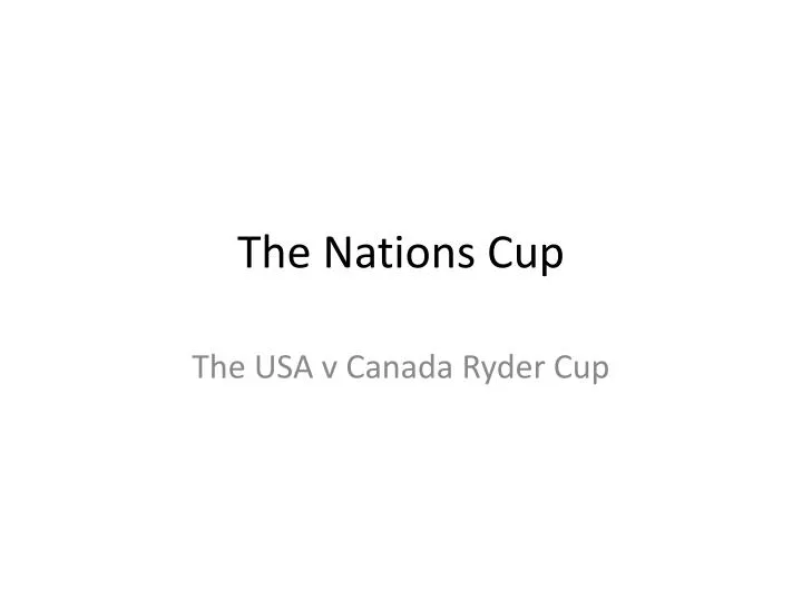 the nations cup