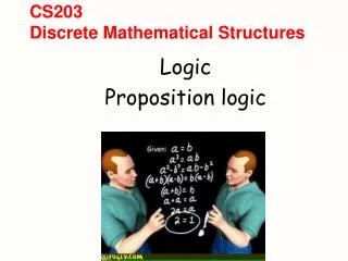 CS203 Discrete Mathematical Structures