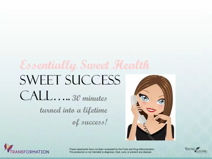 essentially sweet health sweet success call