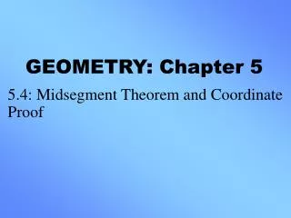GEOMETRY: Chapter 5